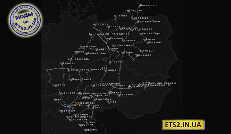 Euro Truck Simulator 2 карта. Евро трак 2 карта России. Карта России для етс 2.